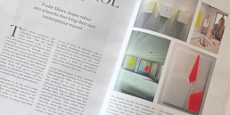 Inner pages of Drift Magazine with Trudie Moore feature